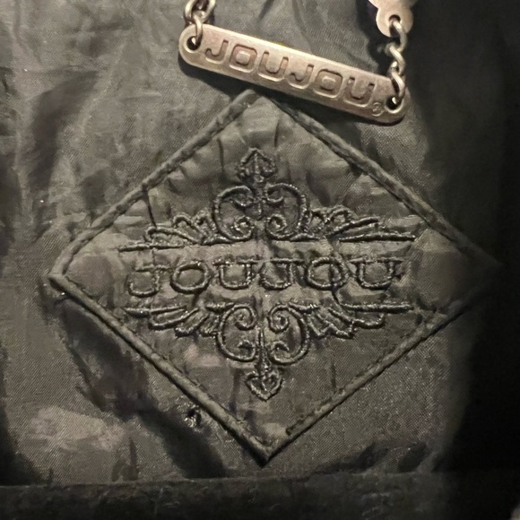 Jou Jou Black and Gray Pea Coat with Plaid Pattern - Picture 2 of 6